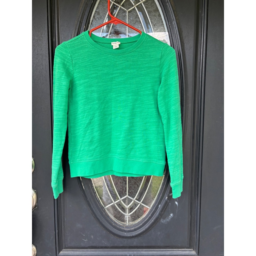 Crewcuts J.Crew Kids Re-Imagined Slub French Terry Sweatshirt Green Size L